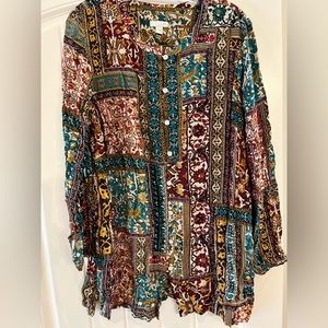 JJill multi colored tunic - size L